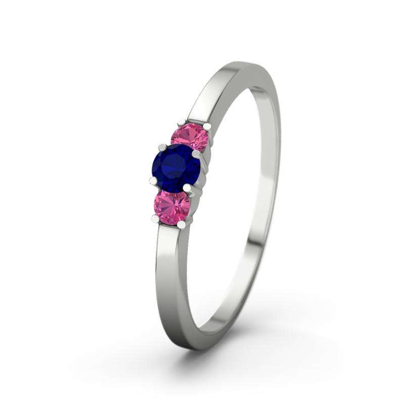 Bild von   blauer saphir platinumring shajpg | Individuelle 🎁 persönliche 🎁 personalisierte Geschenke bedruckt ▪ bestickt ▪ graviert