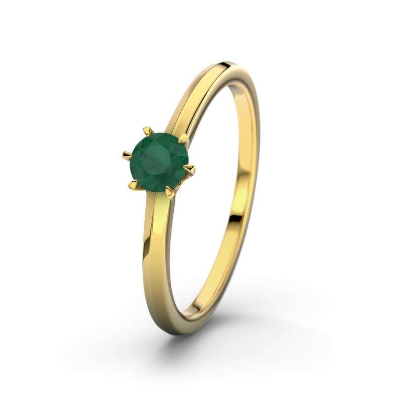 Bild von   smaragd gelbgoldring cordobajpg | Individuelle 🎁 persönliche 🎁 personalisierte Geschenke bedruckt ▪ bestickt ▪ graviert