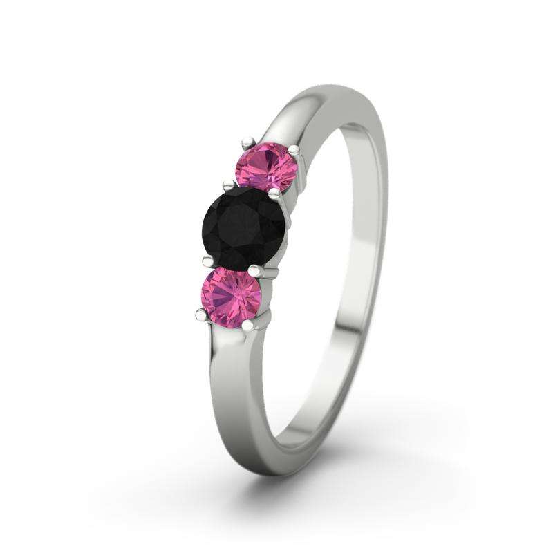 Bild von   pinker turmalin weissgoldringjpg | Individuelle 🎁 persönliche 🎁 personalisierte Geschenke bedruckt ▪ bestickt ▪ graviert