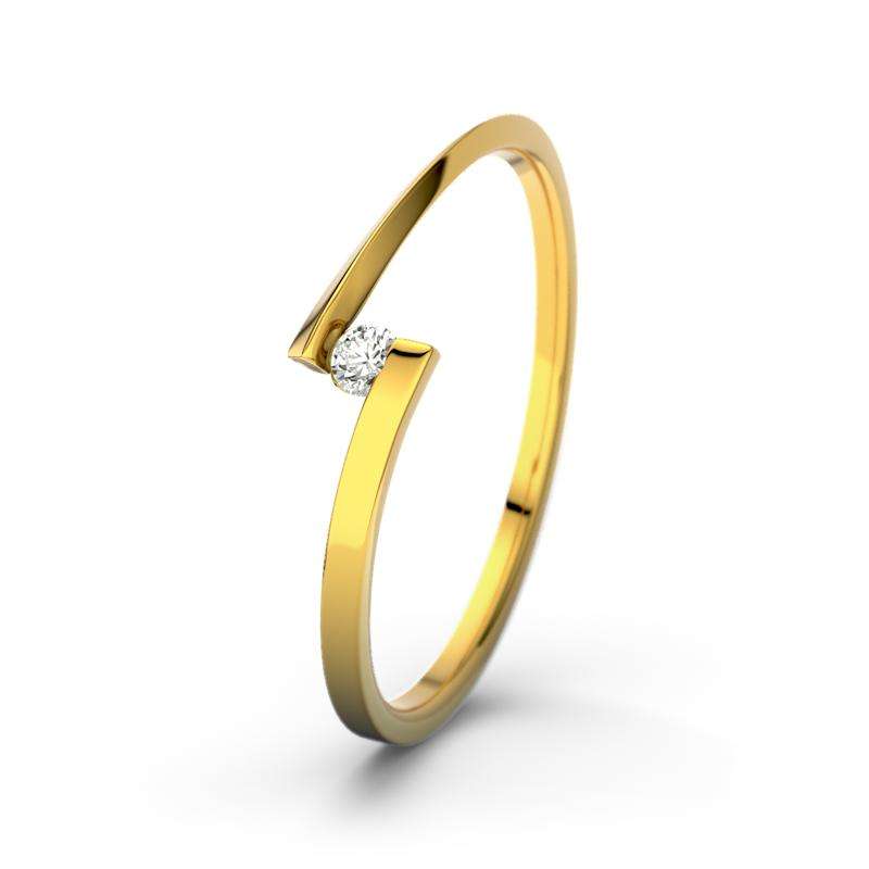 Bild von   diamant gelbgoldring lena gjpg | Individuelle 🎁 persönliche 🎁 personalisierte Geschenke bedruckt ▪ bestickt ▪ graviert