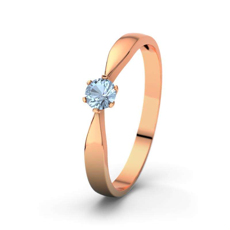 Bild von   blauer topas rotgoldring tinajpg | Individuelle 🎁 persönliche 🎁 personalisierte Geschenke bedruckt ▪ bestickt ▪ graviert