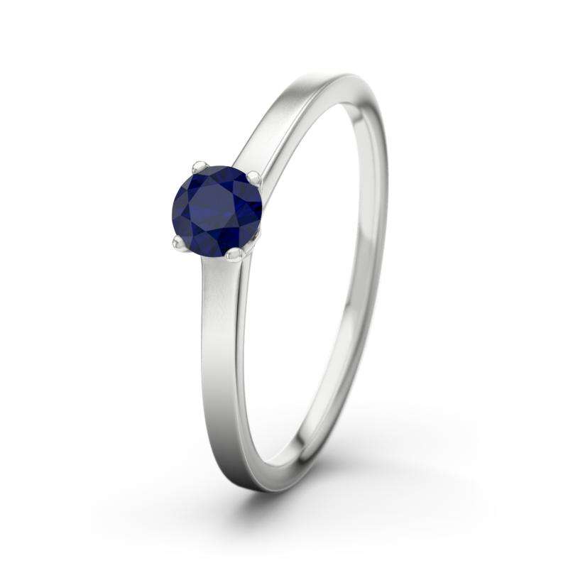 Bild von   blauer saphir weissgoldring jejpg | Individuelle 🎁 persönliche 🎁 personalisierte Geschenke bedruckt ▪ bestickt ▪ graviert
