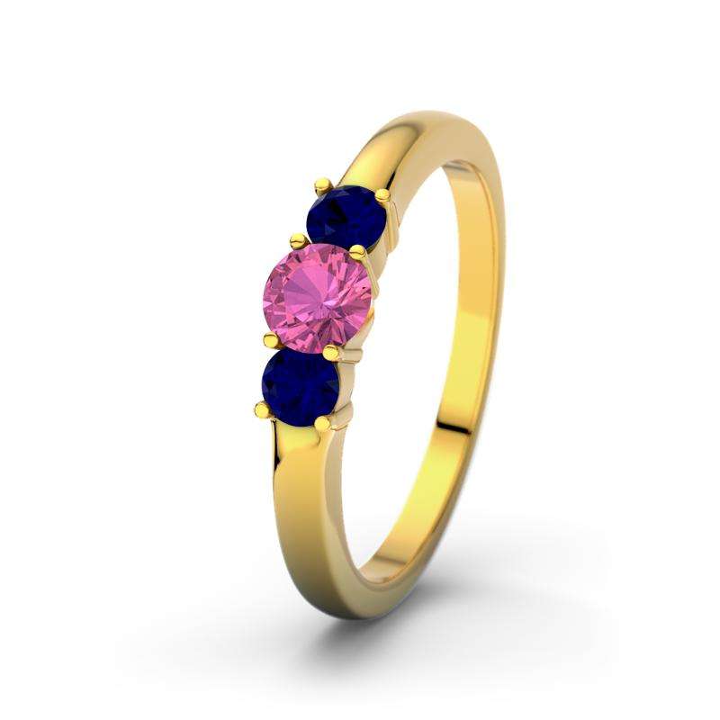 Bild von   pinker turmalin gelbgoldring rjpg | Individuelle 🎁 persönliche 🎁 personalisierte Geschenke bedruckt ▪ bestickt ▪ graviert