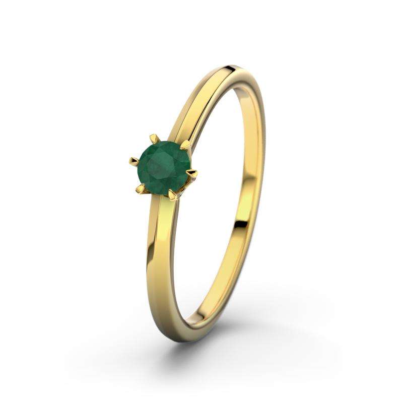 Bild von   smaragd gelbgoldring meridajpg | Individuelle 🎁 persönliche 🎁 personalisierte Geschenke bedruckt ▪ bestickt ▪ graviert