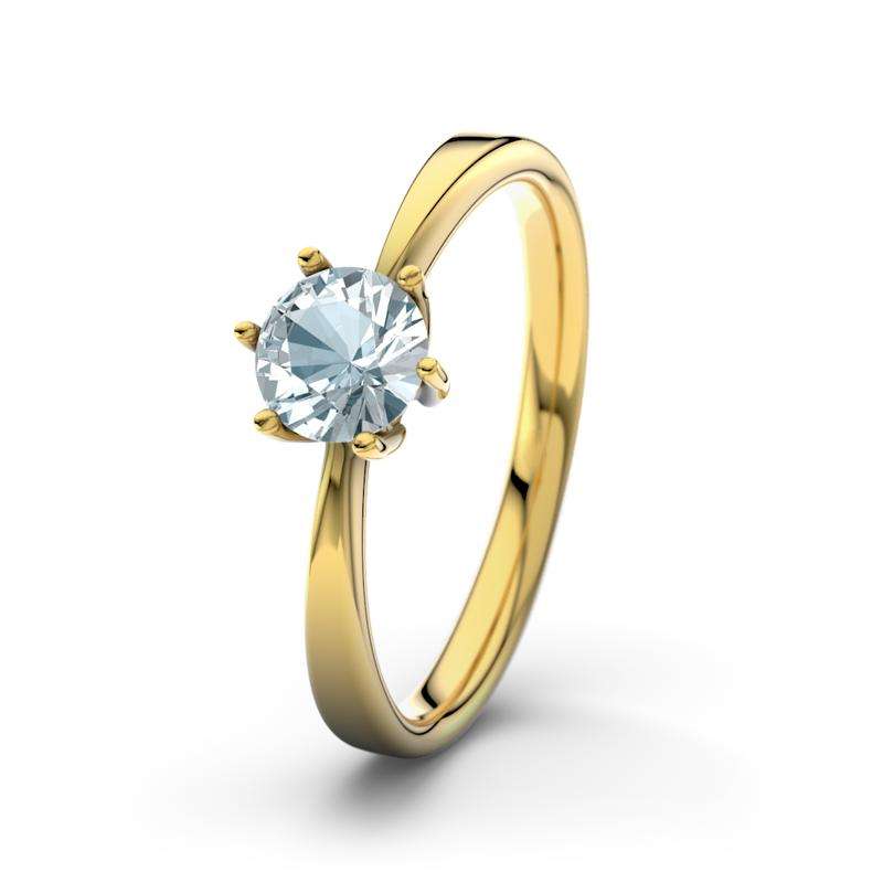 Bild von   aquamarin gelbgoldring evejpg | Individuelle 🎁 persönliche 🎁 personalisierte Geschenke bedruckt ▪ bestickt ▪ graviert