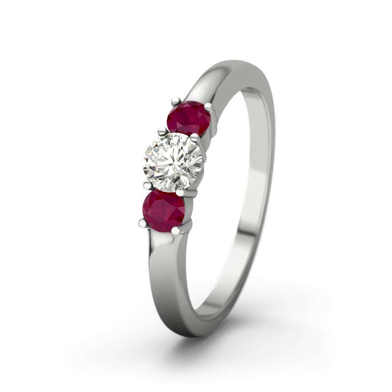 Bild von   diamant si platinumring roubyjpg | Individuelle 🎁 persönliche 🎁 personalisierte Geschenke bedruckt ▪ bestickt ▪ graviert
