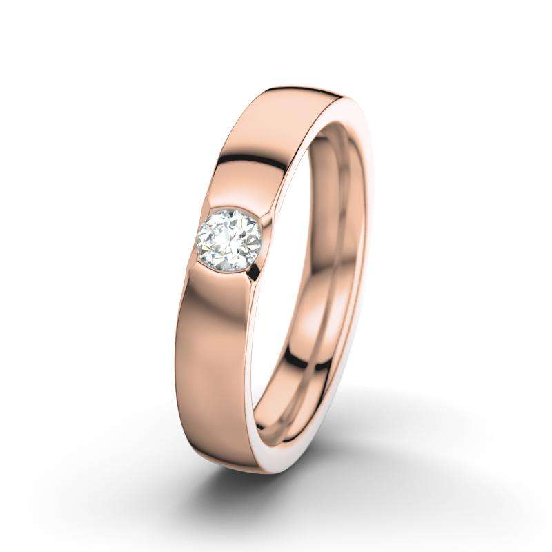 Bild von   diamant rotgold poliertring mijpg | Individuelle 🎁 persönliche 🎁 personalisierte Geschenke bedruckt ▪ bestickt ▪ graviert