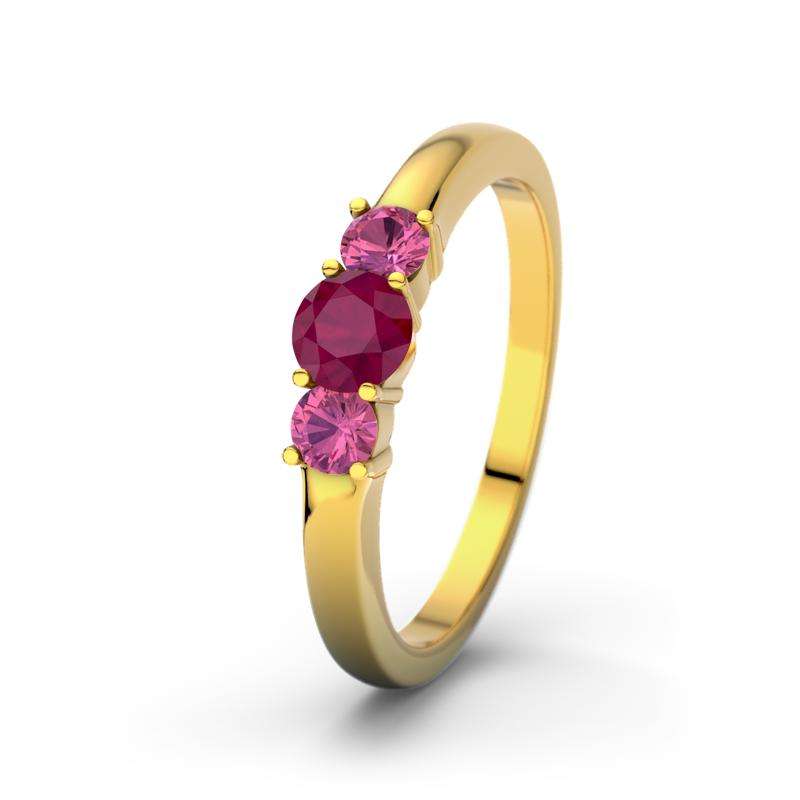 Bild von   rubin gelbgoldring rouby gejpg | Individuelle 🎁 persönliche 🎁 personalisierte Geschenke bedruckt ▪ bestickt ▪ graviert