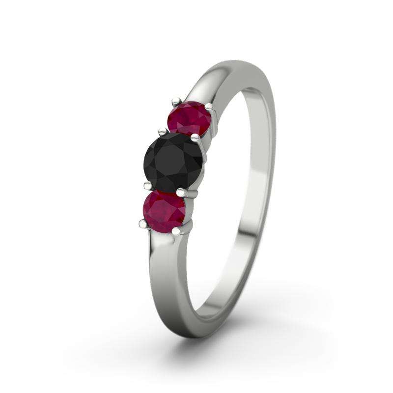 Bild von   schwarzer achat platinumring rjpg | Individuelle 🎁 persönliche 🎁 personalisierte Geschenke bedruckt ▪ bestickt ▪ graviert