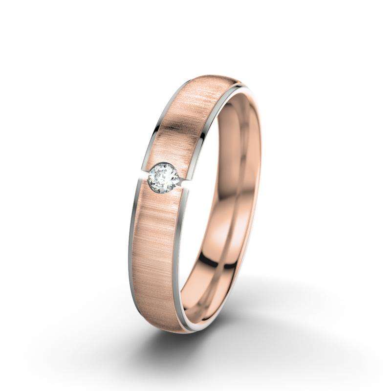 Bild von   diamant rotgold quermattring jjpg | Individuelle 🎁 persönliche 🎁 personalisierte Geschenke bedruckt ▪ bestickt ▪ graviert
