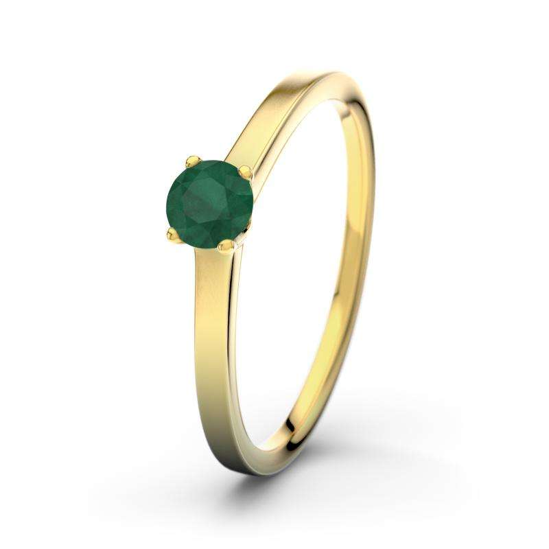 Bild von   smaragd gelbgoldring jenniferjpg | Individuelle 🎁 persönliche 🎁 personalisierte Geschenke bedruckt ▪ bestickt ▪ graviert