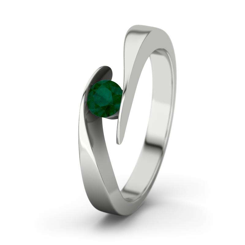 Bild von   smaragd weissgoldring summer djpg | Individuelle 🎁 persönliche 🎁 personalisierte Geschenke bedruckt ▪ bestickt ▪ graviert