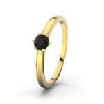 Bild von   diamant schwarz gelbgoldring bjpg | Individuelle 🎁 persönliche 🎁 personalisierte Geschenke bedruckt ▪ bestickt ▪ graviert