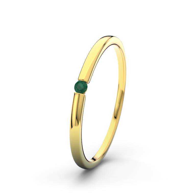 Bild von   smaragd gelbgoldring laurenjpg | Individuelle 🎁 persönliche 🎁 personalisierte Geschenke bedruckt ▪ bestickt ▪ graviert