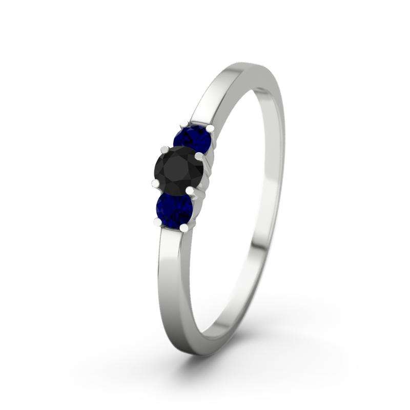 Bild von   blauer saphir sterlingsilberrijpg | Individuelle 🎁 persönliche 🎁 personalisierte Geschenke bedruckt ▪ bestickt ▪ graviert