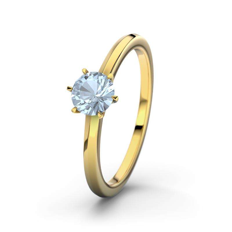 Bild von   blauer topas gelbgoldring kansjpg | Individuelle 🎁 persönliche 🎁 personalisierte Geschenke bedruckt ▪ bestickt ▪ graviert