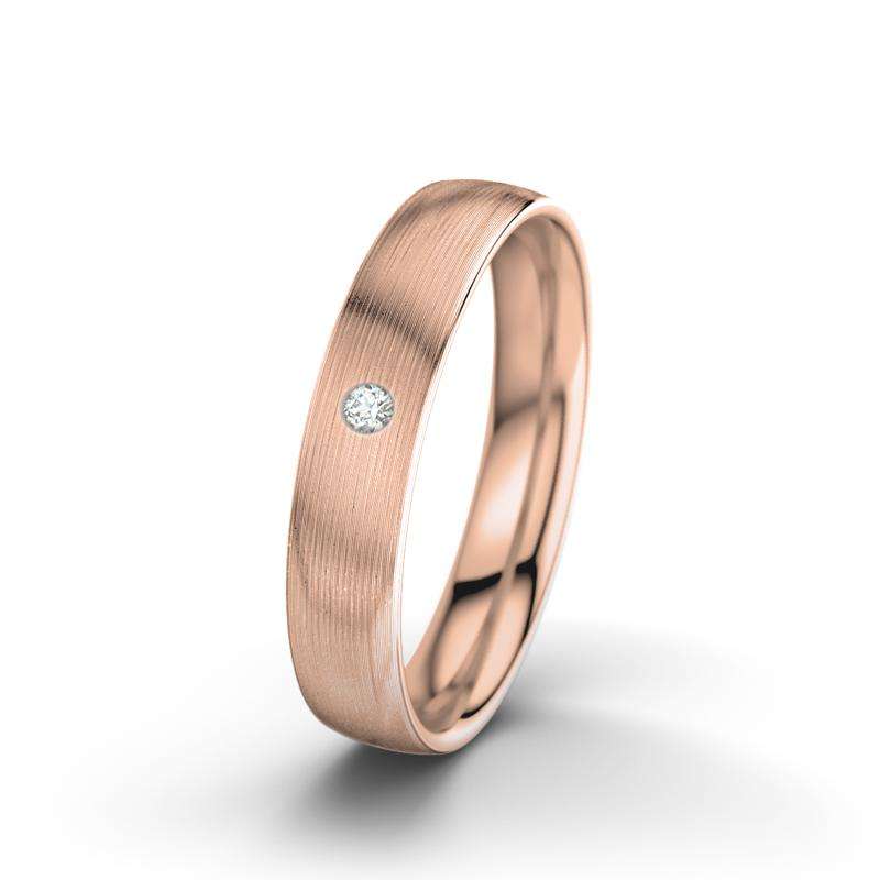 Bild von   diamant rotgold laengsmattringjpg | Individuelle 🎁 persönliche 🎁 personalisierte Geschenke bedruckt ▪ bestickt ▪ graviert