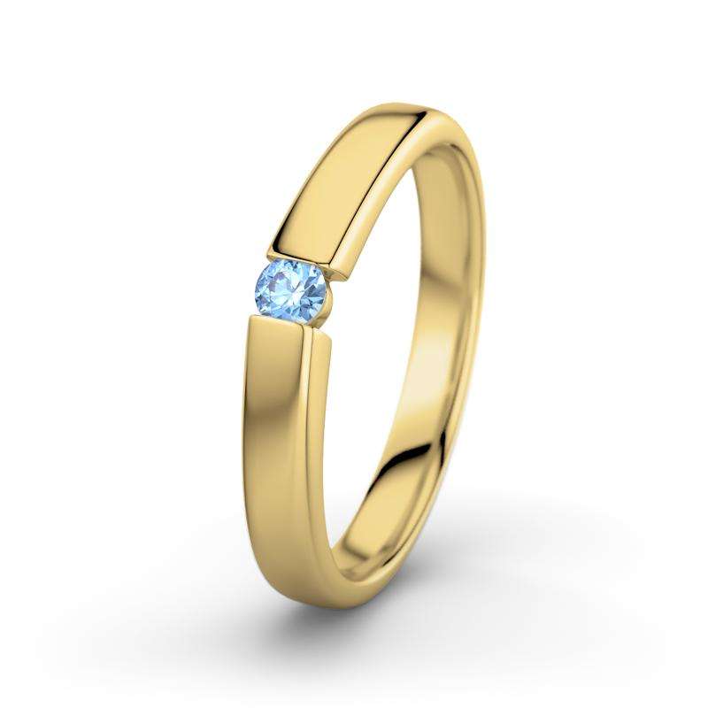 Bild von   blauer topas gelbgoldring beatjpg | Individuelle 🎁 persönliche 🎁 personalisierte Geschenke bedruckt ▪ bestickt ▪ graviert