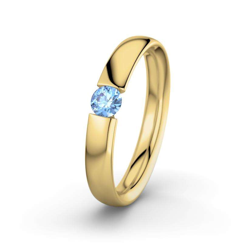 Bild von   blauer topas gelbgoldring isobjpg | Individuelle 🎁 persönliche 🎁 personalisierte Geschenke bedruckt ▪ bestickt ▪ graviert