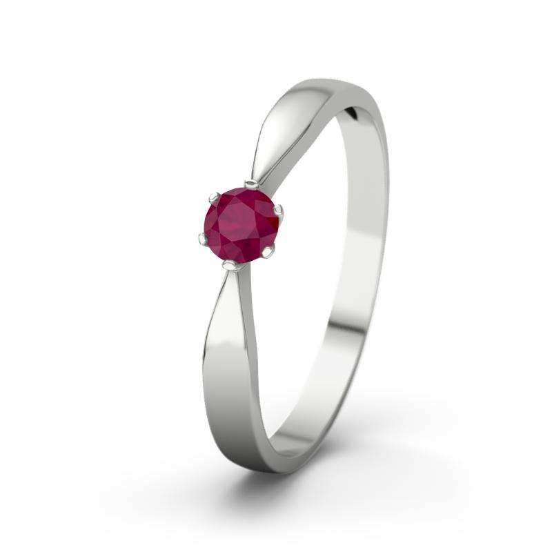 Bild von   rubin weissgoldring tina wejpg | Individuelle 🎁 persönliche 🎁 personalisierte Geschenke bedruckt ▪ bestickt ▪ graviert