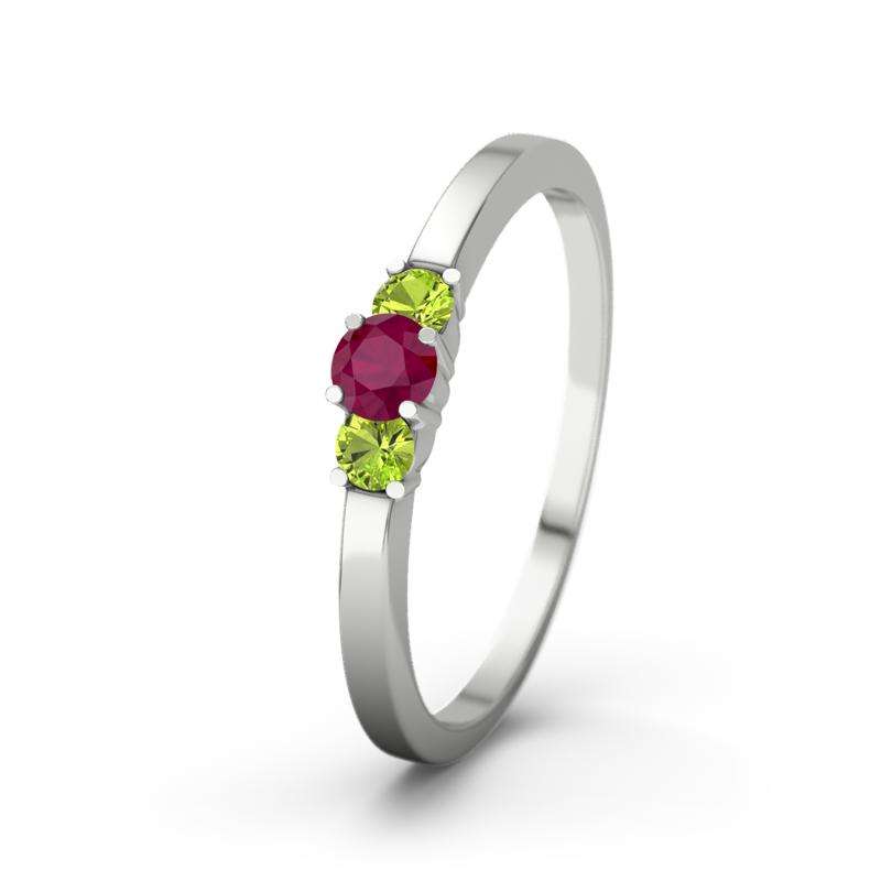 Bild von   rubin weissgoldring shannonjpg | Individuelle 🎁 persönliche 🎁 personalisierte Geschenke bedruckt ▪ bestickt ▪ graviert