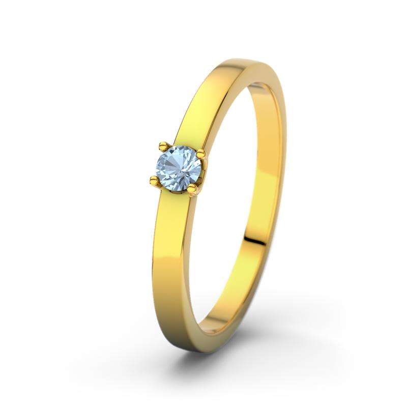 Bild von   blauer topas gelbgoldring yasmjpg | Individuelle 🎁 persönliche 🎁 personalisierte Geschenke bedruckt ▪ bestickt ▪ graviert