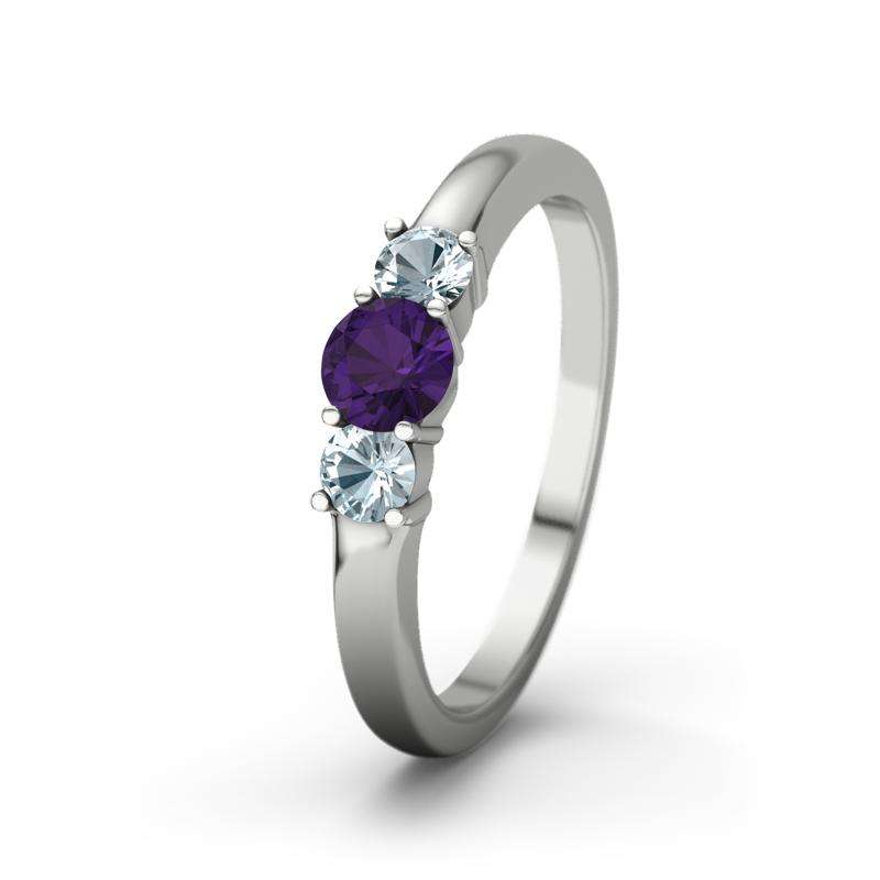 Bild von   amethyst platinumring roubyjpg | Individuelle 🎁 persönliche 🎁 personalisierte Geschenke bedruckt ▪ bestickt ▪ graviert