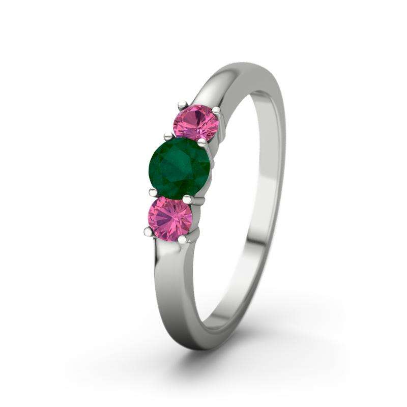 Bild von   smaragd platinumring roubyjpg | Individuelle 🎁 persönliche 🎁 personalisierte Geschenke bedruckt ▪ bestickt ▪ graviert