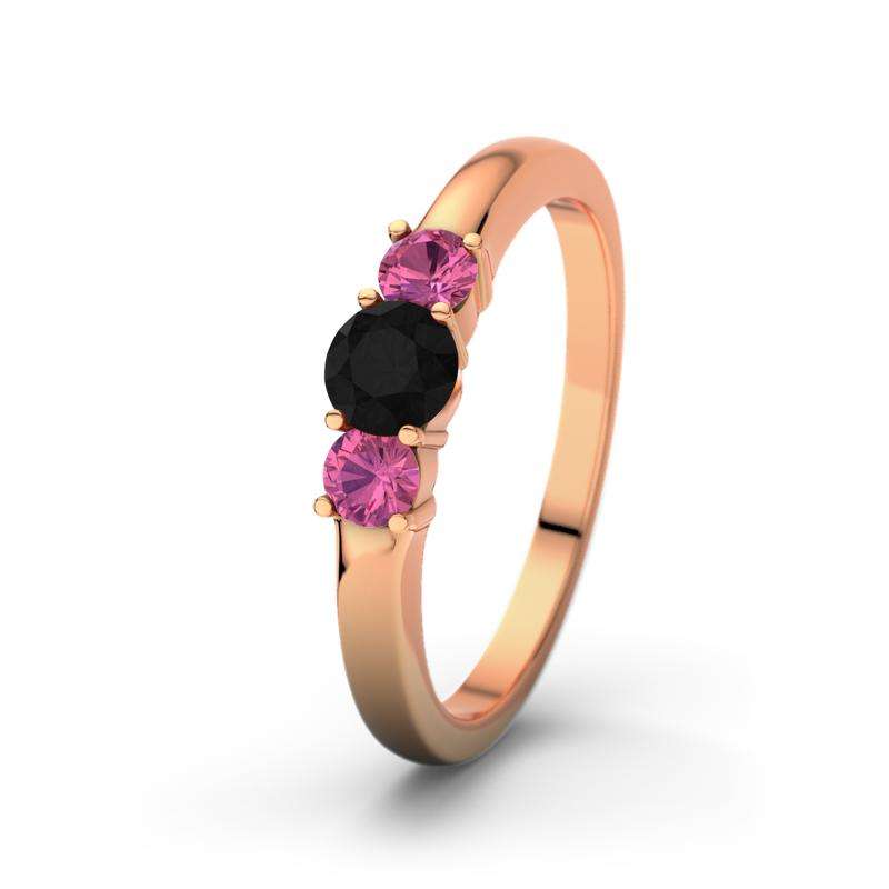 Bild von   pinker turmalin rotgoldring rojpg | Individuelle 🎁 persönliche 🎁 personalisierte Geschenke bedruckt ▪ bestickt ▪ graviert