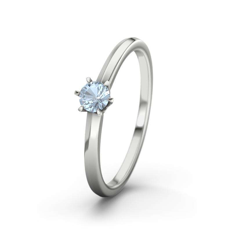 Bild von   blauer topas weissgoldring mejpg | Individuelle 🎁 persönliche 🎁 personalisierte Geschenke bedruckt ▪ bestickt ▪ graviert