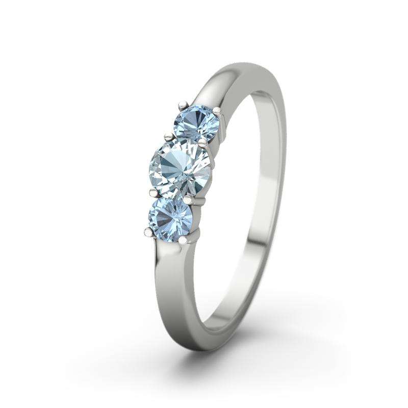 Bild von   blauer topas weissgoldring roujpg | Individuelle 🎁 persönliche 🎁 personalisierte Geschenke bedruckt ▪ bestickt ▪ graviert