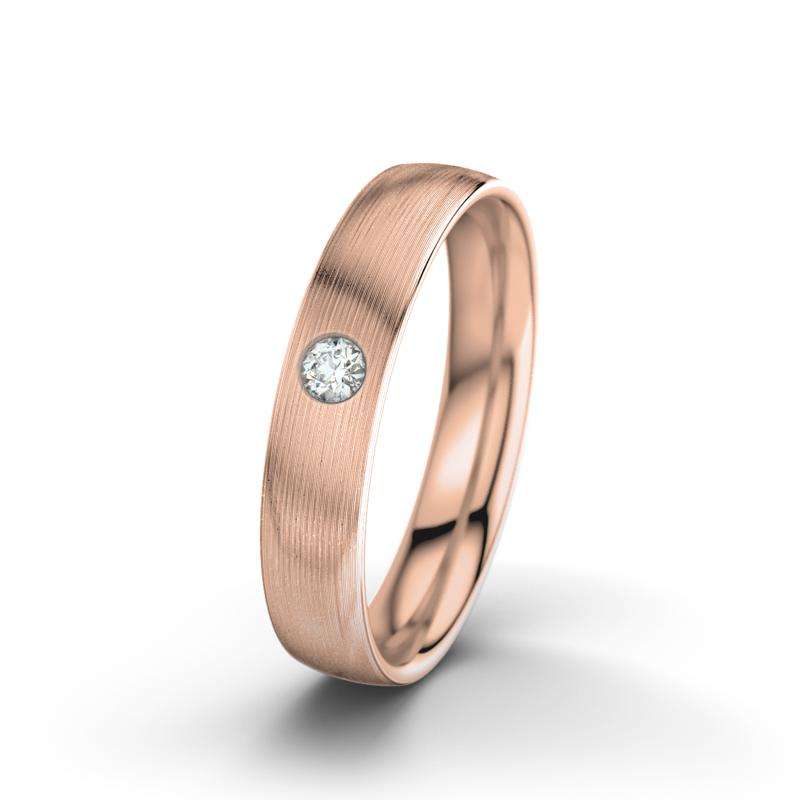 Bild von   diamant rotgold laengsmattringjpg | Individuelle 🎁 persönliche 🎁 personalisierte Geschenke bedruckt ▪ bestickt ▪ graviert