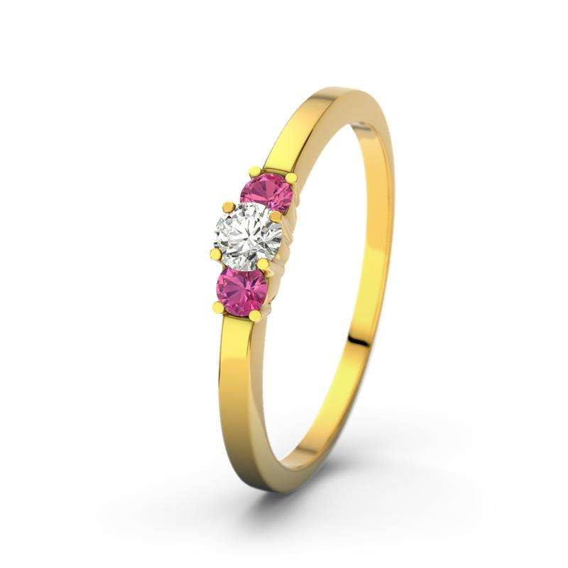 Bild von   diamant gelbgoldring shannonjpg | Individuelle 🎁 persönliche 🎁 personalisierte Geschenke bedruckt ▪ bestickt ▪ graviert