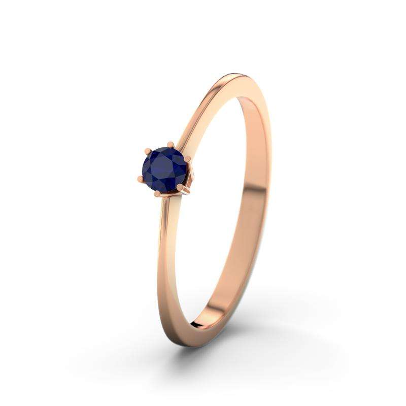 Bild von   blauer saphir rotgoldring auckjpg | Individuelle 🎁 persönliche 🎁 personalisierte Geschenke bedruckt ▪ bestickt ▪ graviert
