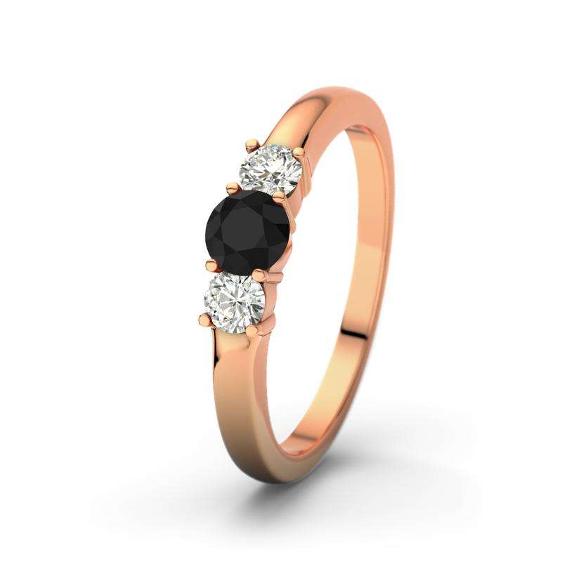 Bild von   schwarzer achat rotgoldring rojpg | Individuelle 🎁 persönliche 🎁 personalisierte Geschenke bedruckt ▪ bestickt ▪ graviert