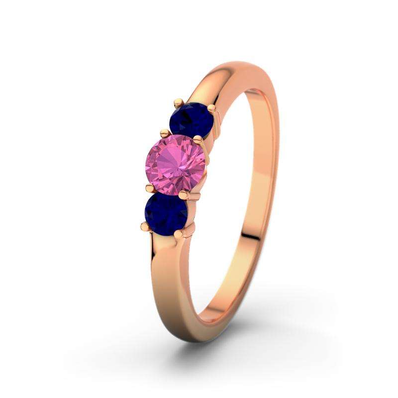 Bild von   pinker turmalin rotgoldring rojpg | Individuelle 🎁 persönliche 🎁 personalisierte Geschenke bedruckt ▪ bestickt ▪ graviert