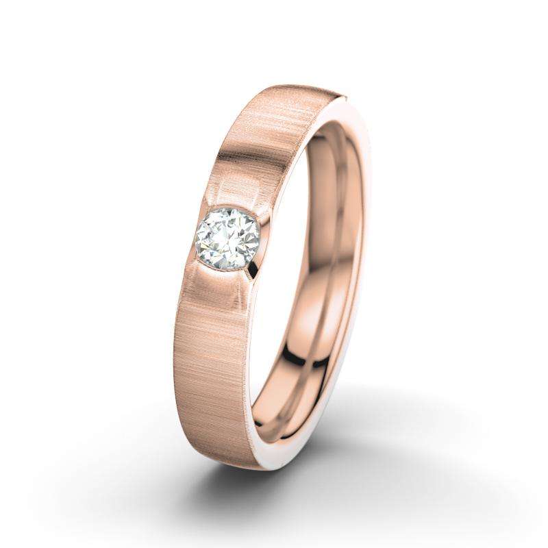 Bild von   diamant rotgold quermattring mjpg | Individuelle 🎁 persönliche 🎁 personalisierte Geschenke bedruckt ▪ bestickt ▪ graviert