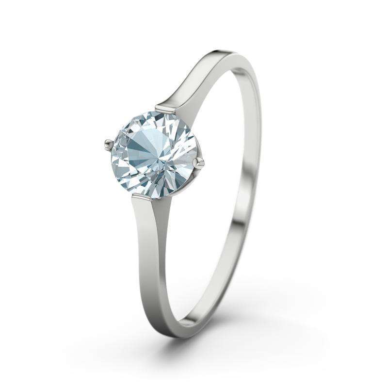 Bild von   aquamarin weissgoldring summerjpg | Individuelle 🎁 persönliche 🎁 personalisierte Geschenke bedruckt ▪ bestickt ▪ graviert