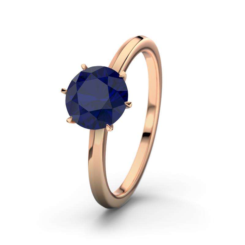 Bild von   blauer saphir rotgoldring alhajpg | Individuelle 🎁 persönliche 🎁 personalisierte Geschenke bedruckt ▪ bestickt ▪ graviert