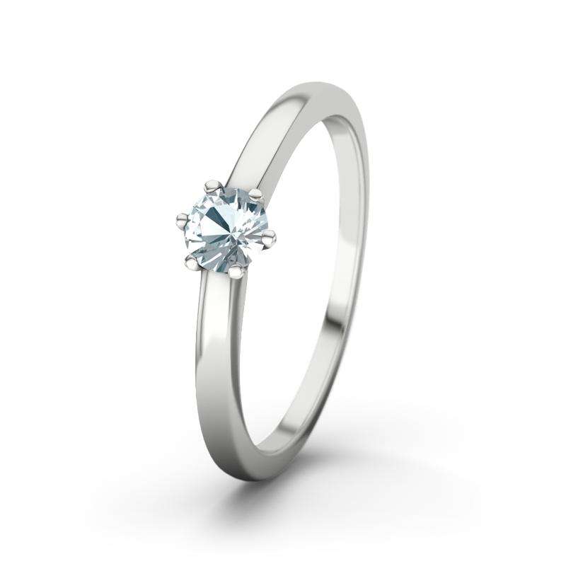 Bild von   aquamarin weissgoldring bilbaojpg | Individuelle 🎁 persönliche 🎁 personalisierte Geschenke bedruckt ▪ bestickt ▪ graviert