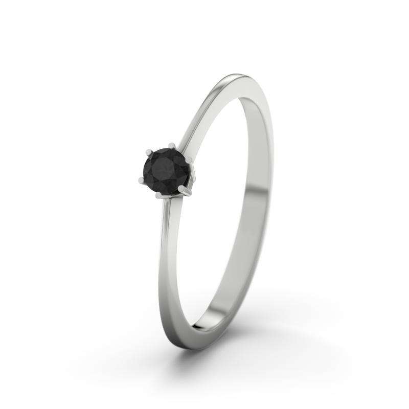 Bild von   diamant schwarz weissgoldringjpg | Individuelle 🎁 persönliche 🎁 personalisierte Geschenke bedruckt ▪ bestickt ▪ graviert