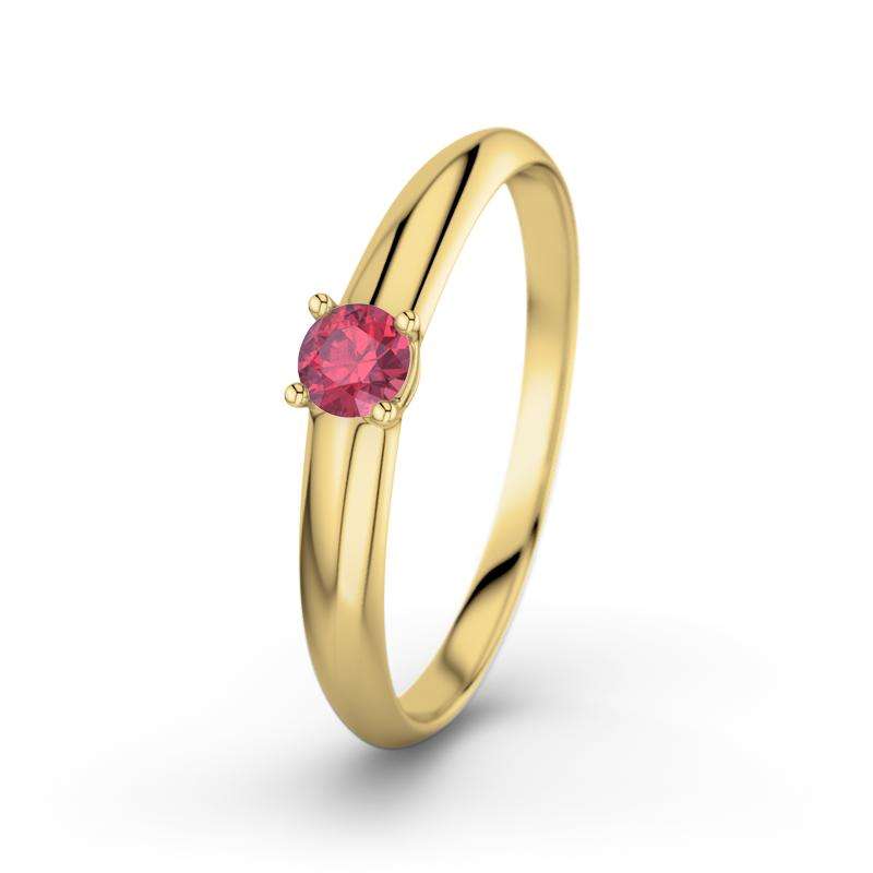 Bild von   rubin gelbgoldring ulrike gjpg | Individuelle 🎁 persönliche 🎁 personalisierte Geschenke bedruckt ▪ bestickt ▪ graviert