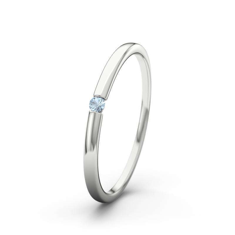 Bild von   blauer topas weissgoldring laujpg | Individuelle 🎁 persönliche 🎁 personalisierte Geschenke bedruckt ▪ bestickt ▪ graviert