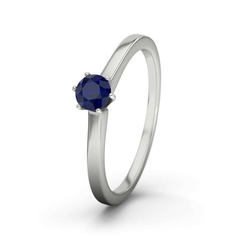 Bild von   blauer saphir platinumring sanjpg | Individuelle 🎁 persönliche 🎁 personalisierte Geschenke bedruckt ▪ bestickt ▪ graviert