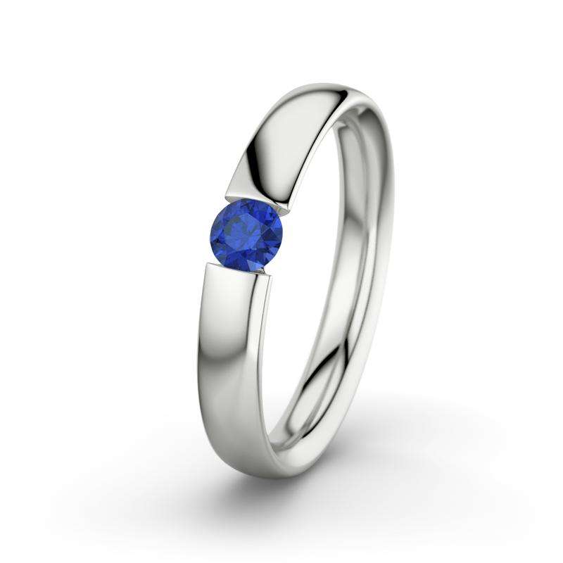 Bild von   blauer saphir weissgoldring isjpg | Individuelle 🎁 persönliche 🎁 personalisierte Geschenke bedruckt ▪ bestickt ▪ graviert