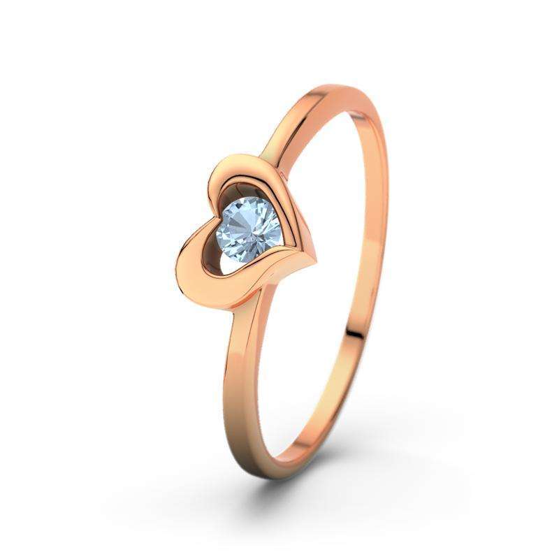 Bild von   blauer topas rotgoldring lisajpg | Individuelle 🎁 persönliche 🎁 personalisierte Geschenke bedruckt ▪ bestickt ▪ graviert