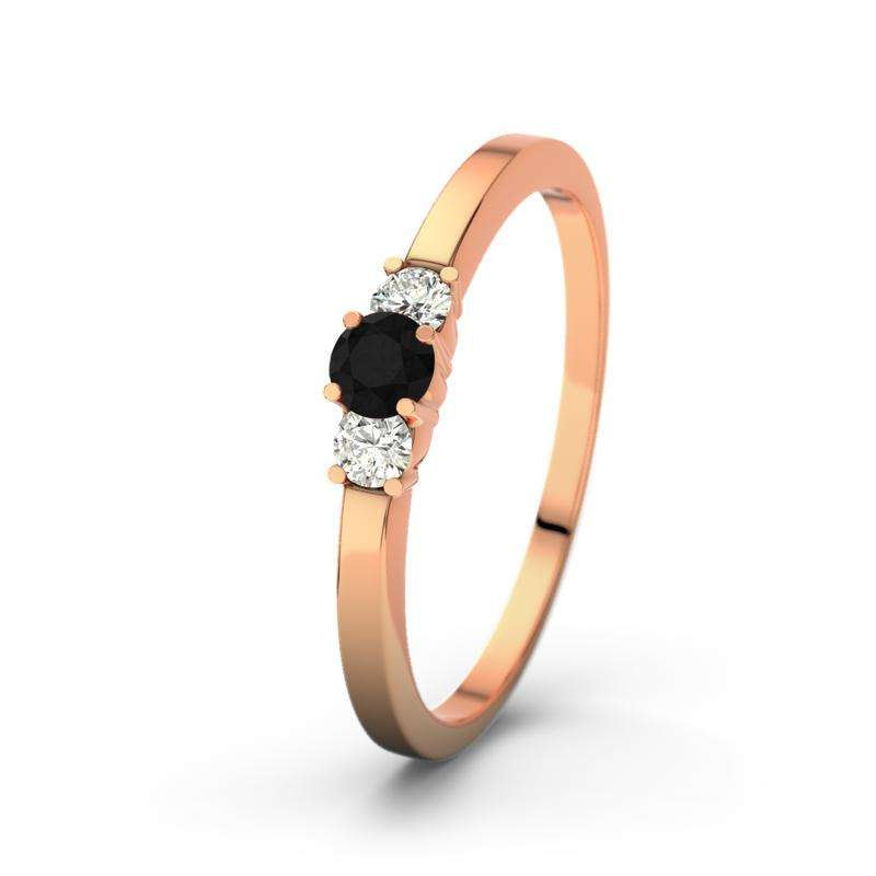 Bild von   diamant schwarz rotgoldring shjpg | Individuelle 🎁 persönliche 🎁 personalisierte Geschenke bedruckt ▪ bestickt ▪ graviert