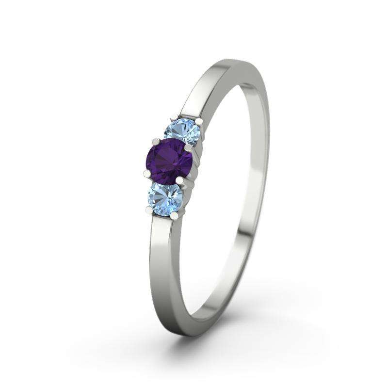 Bild von   blauer topas platinumring shanjpg | Individuelle 🎁 persönliche 🎁 personalisierte Geschenke bedruckt ▪ bestickt ▪ graviert