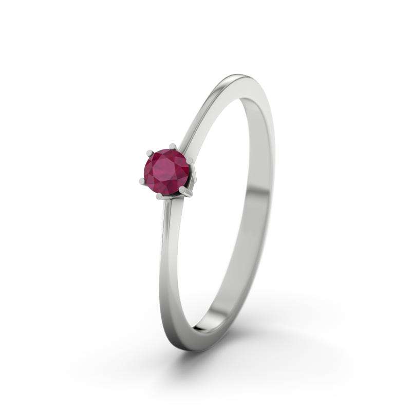 Bild von   rubin weissgoldring aucklandjpg | Individuelle 🎁 persönliche 🎁 personalisierte Geschenke bedruckt ▪ bestickt ▪ graviert