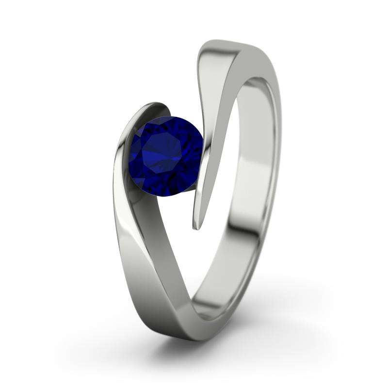 Bild von   blauer saphir platinumring sumjpg | Individuelle 🎁 persönliche 🎁 personalisierte Geschenke bedruckt ▪ bestickt ▪ graviert